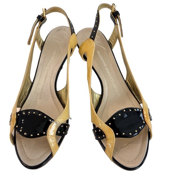 Giuseppe Zanotti patent sling back sandals - Picture 1 of 9